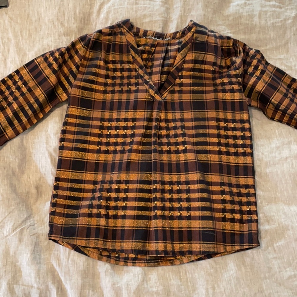 Ace & Jig top. Great condition. Size Small. Metallic detail.